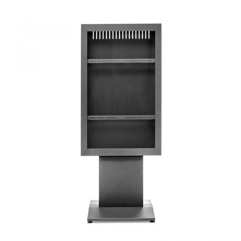 Hagor Digital-Signage-Stand für 40" Displays – Metall, Anthrazit – vis-it HP Floorbase 40