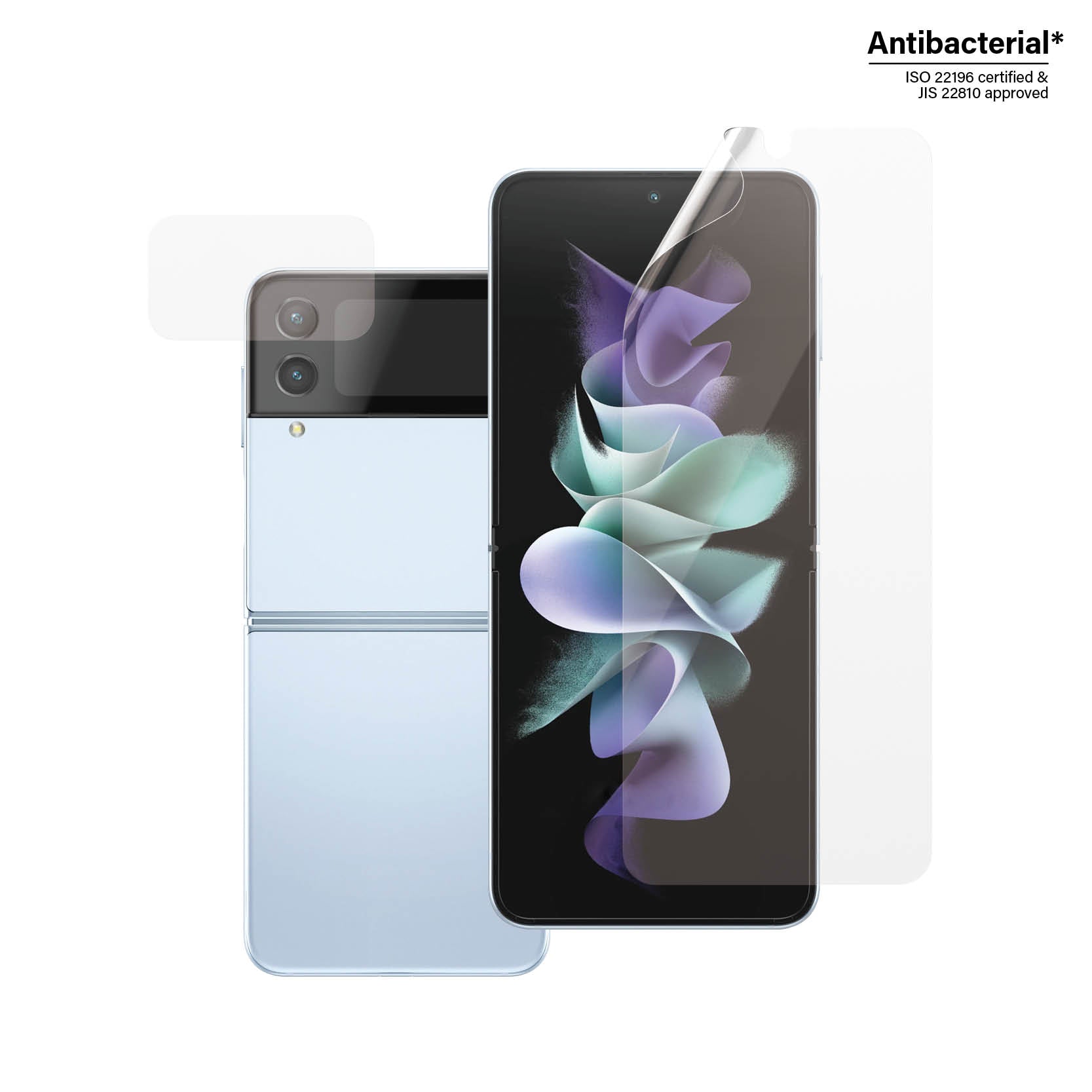 PanzerGlass Displayschutz, Folie, Transparent – für Samsung Galaxy Z Flip4 – 1er-Pack