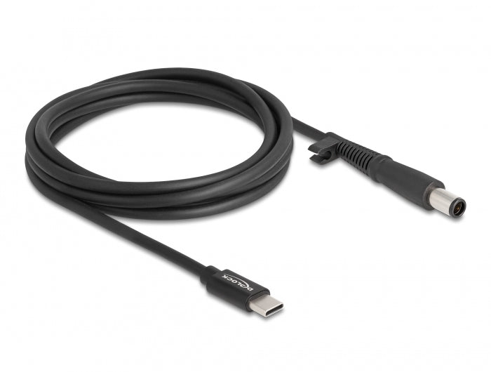 DeLOCK USB-C auf 7,4×5,0 mm Kabel – 1,5 m – Schwarz – für HP