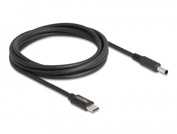 DeLOCK USB-C auf 4,5×3,0 mm Kabel – 1,5 m – Schwarz – für Dell