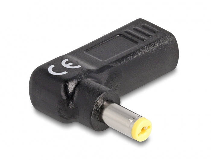 DeLOCK USB-C zu Acer 5,5 × 1,7 mm Adapter – 19 V, 3 A – für Laptops – Schwarz