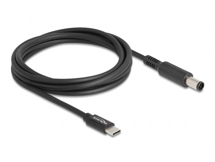 DeLOCK USB-C auf 7,4×5,0 mm Kabel – 1,5 m – Schwarz – für Dell