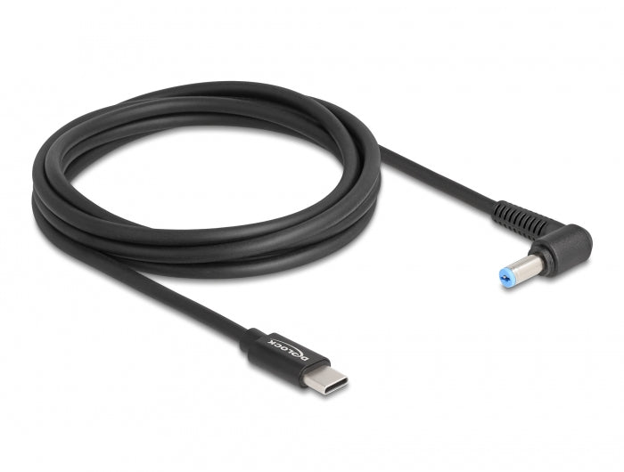 DeLOCK USB-C zu 5,5 × 1,7 mm Ladekabel – 1,5 m, 20 V – für Acer – Schwarz