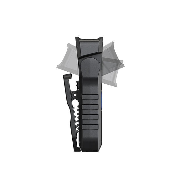 NORDRIDE Taschenlampe SCOUT – 350 lm, 40 m, IP65, USB-C, 3 Stufen – Schwarz