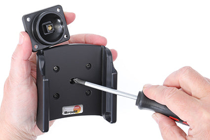 Brodit Kfz-Ladehalterung – Schraubbefestigung – für Samsung Galaxy Xcover 6 Pro – Schwarz