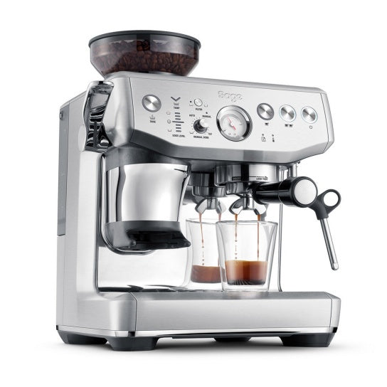 Sage Barista Impress Espressomaschine (Siebträger) – 9 bar, 2 l, Milchaufschäumer, Schwarz