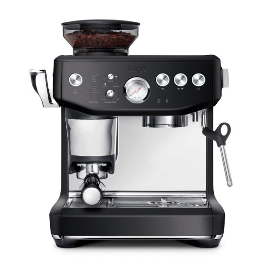 Sage Barista Impress Espressomaschine (Siebträger) – 9 bar, 2 l, Milchaufschäumer, Schwarz
