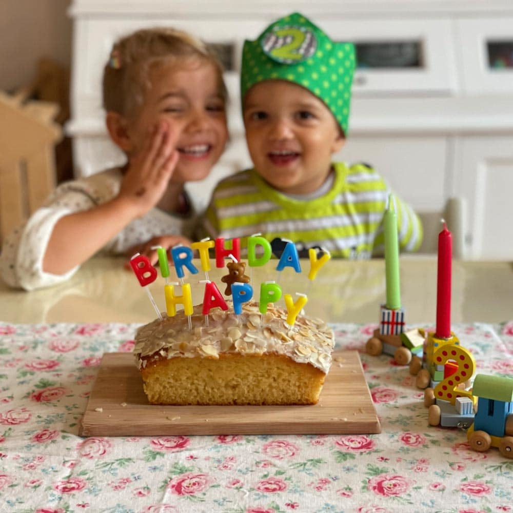 Müller Kerzen Geburtstagskerzen Happy Birthday – mehrfarbig – 1,7 × 7,5 cm – 14 Stk