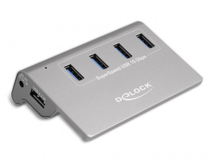 DeLOCK USB-Hub – 4× USB-A, 10 Gbit/s, für Windows/Mac/Linux