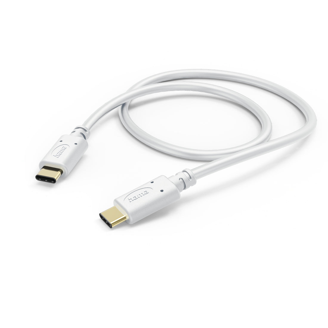 Hama USB-Kabel – USB-C auf USB-C – USB 2.0 (480 Mbit/s) – 1,5 m – PD 60 W – Weiss – für Smartphone, Tablet