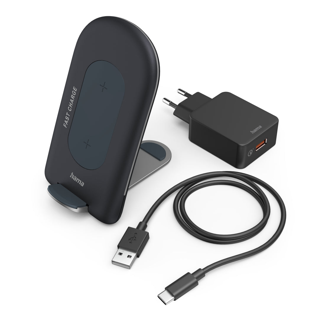 Hama Ladegerät – 15 W, Kabellos (Qi) – für Smartphones mit Qi-Standard