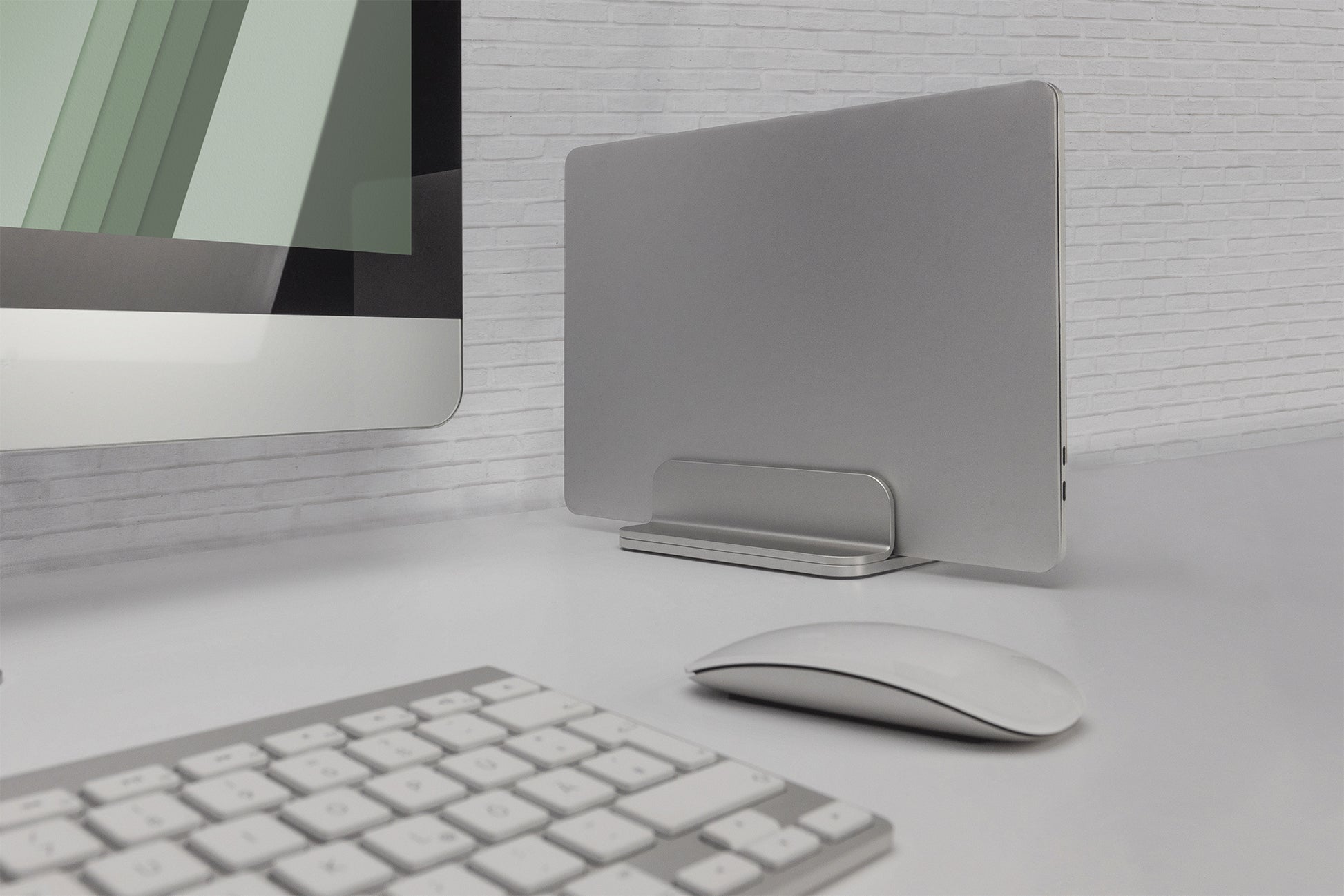 Digitus Laptop-Ständer – Vertikal, Traglast 10 kg – Silber