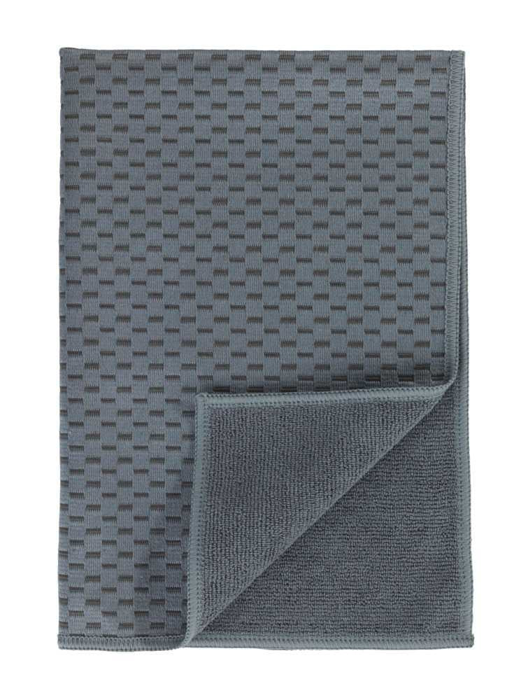 WENKO Geschirrtücher 2er-Set, 40 × 60 cm, Mikrofaser, Hellgrün/Grau