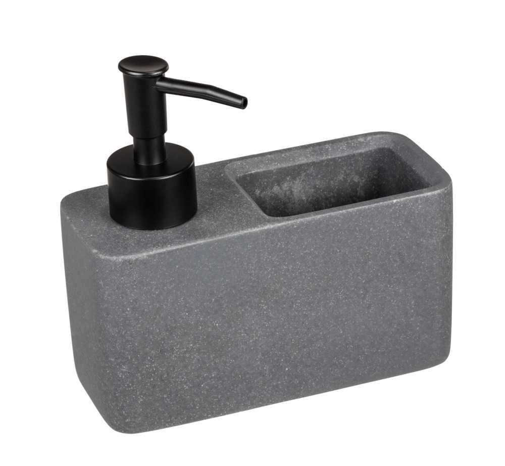 Wenko Resa Seifenspender – Kunststoff, Dunkelgrau, 150 ml