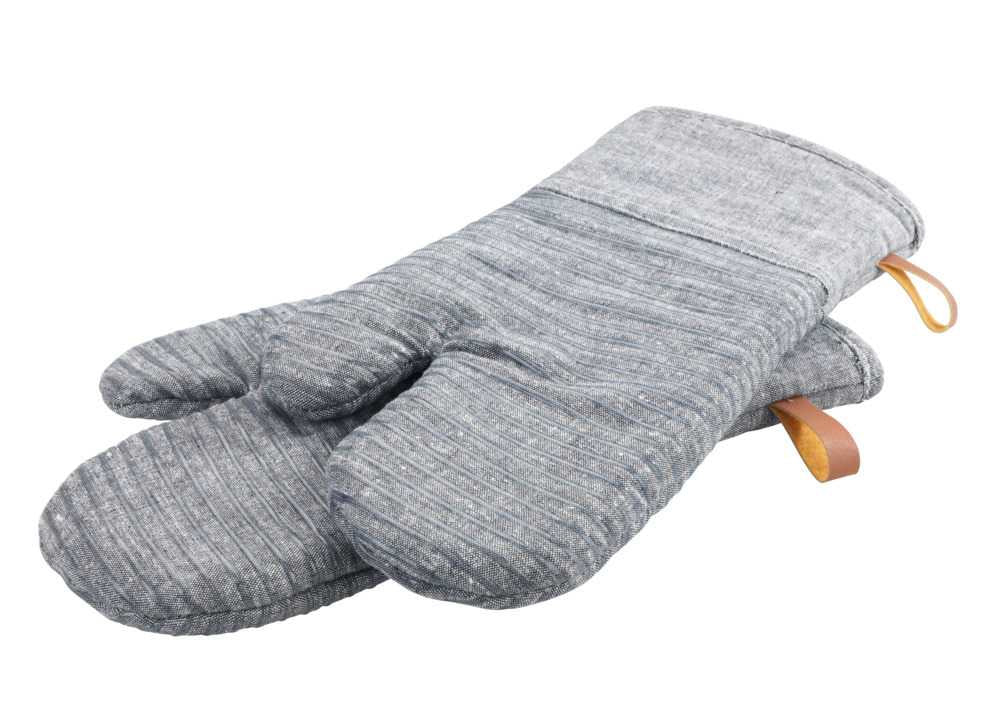 WENKO Topfhalter 17 × 3 × 33 cm, Baumwolle, Grau, 2 Stk.