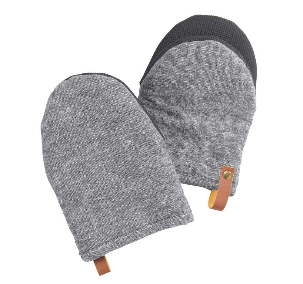 Wenko Ada mini – Topfhandschuhe, 2er, Neopren, 14 × 5 × 19 cm, Grau