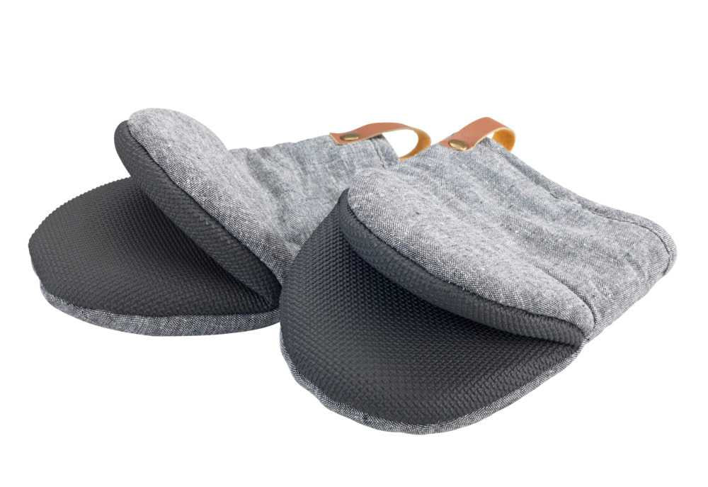 Wenko Ada mini – Topfhandschuhe, 2er, Neopren, 14 × 5 × 19 cm, Grau
