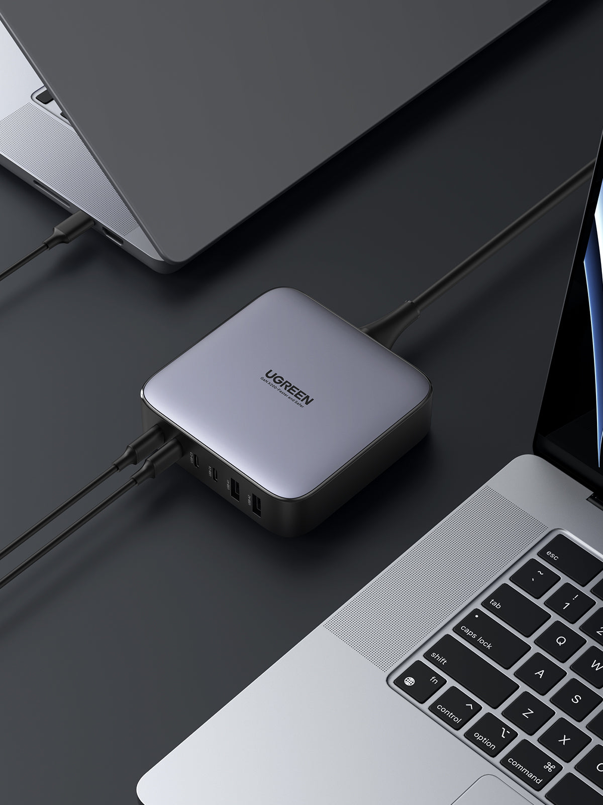 Ugreen Nexode Ladegerät (EU) – 200 W, 4× USB-C + 2× USB-A – für iPhone 14, MacBook Pro M1, Nintendo Switch