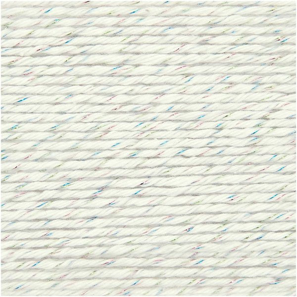 Rico Design Ricorumi Twinkly Garn Gelb – 25 g, 52 m, Nadel 4 mm, 99% Baumwolle/1% Polyester, 1 Stk.