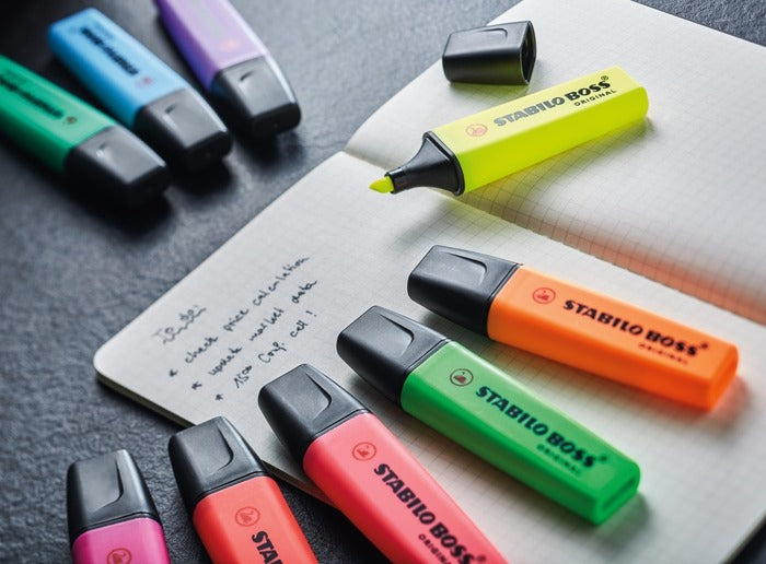 STABILO BOSS Original Textmarker Rosa – Keilspitze, 2–5 mm, nachfüllbar