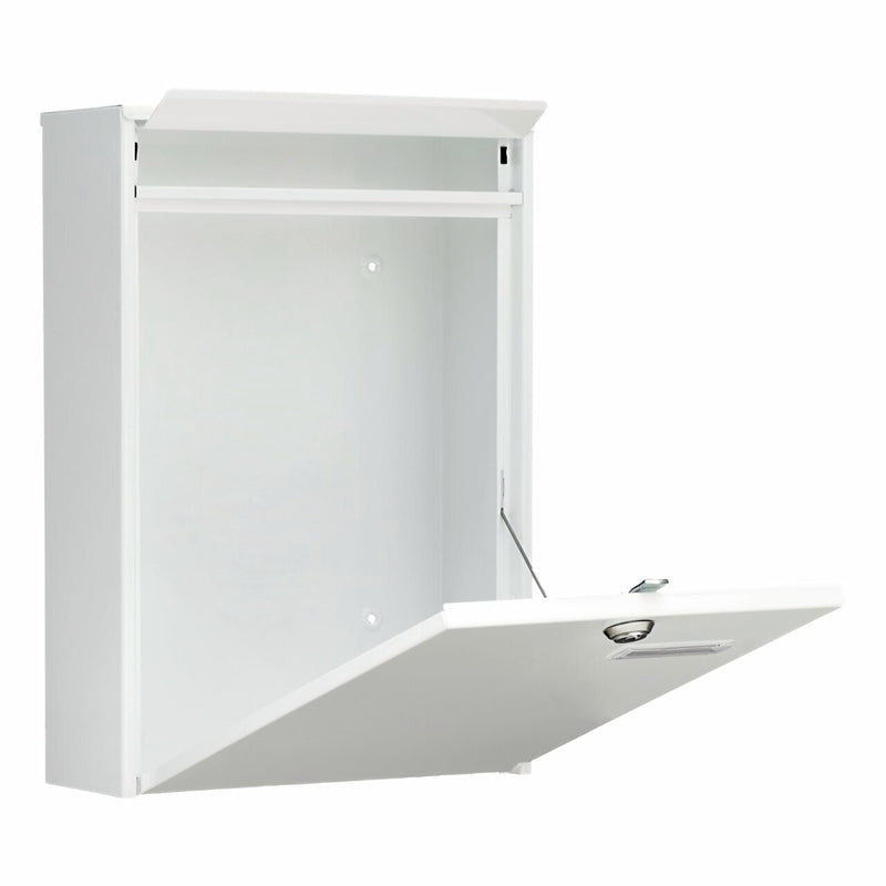 BURG-WÄCHTER Leipzig 777 W – Wandmontierter Briefkasten, Weiss