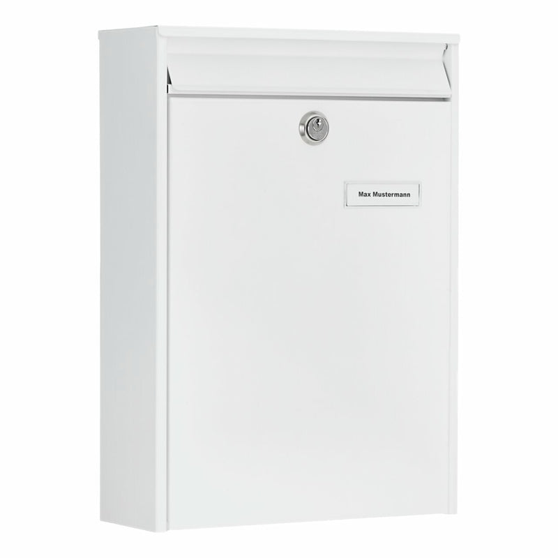 BURG-WÄCHTER Leipzig 777 W – Wandmontierter Briefkasten, Weiss