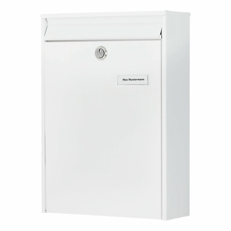 BURG-WÄCHTER Leipzig 777 W – Wandmontierter Briefkasten, Weiss