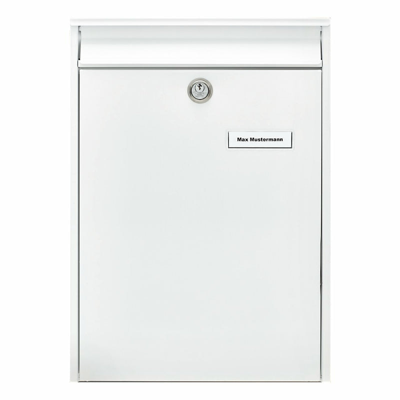 BURG-WÄCHTER Leipzig 777 W – Wandmontierter Briefkasten, Weiss