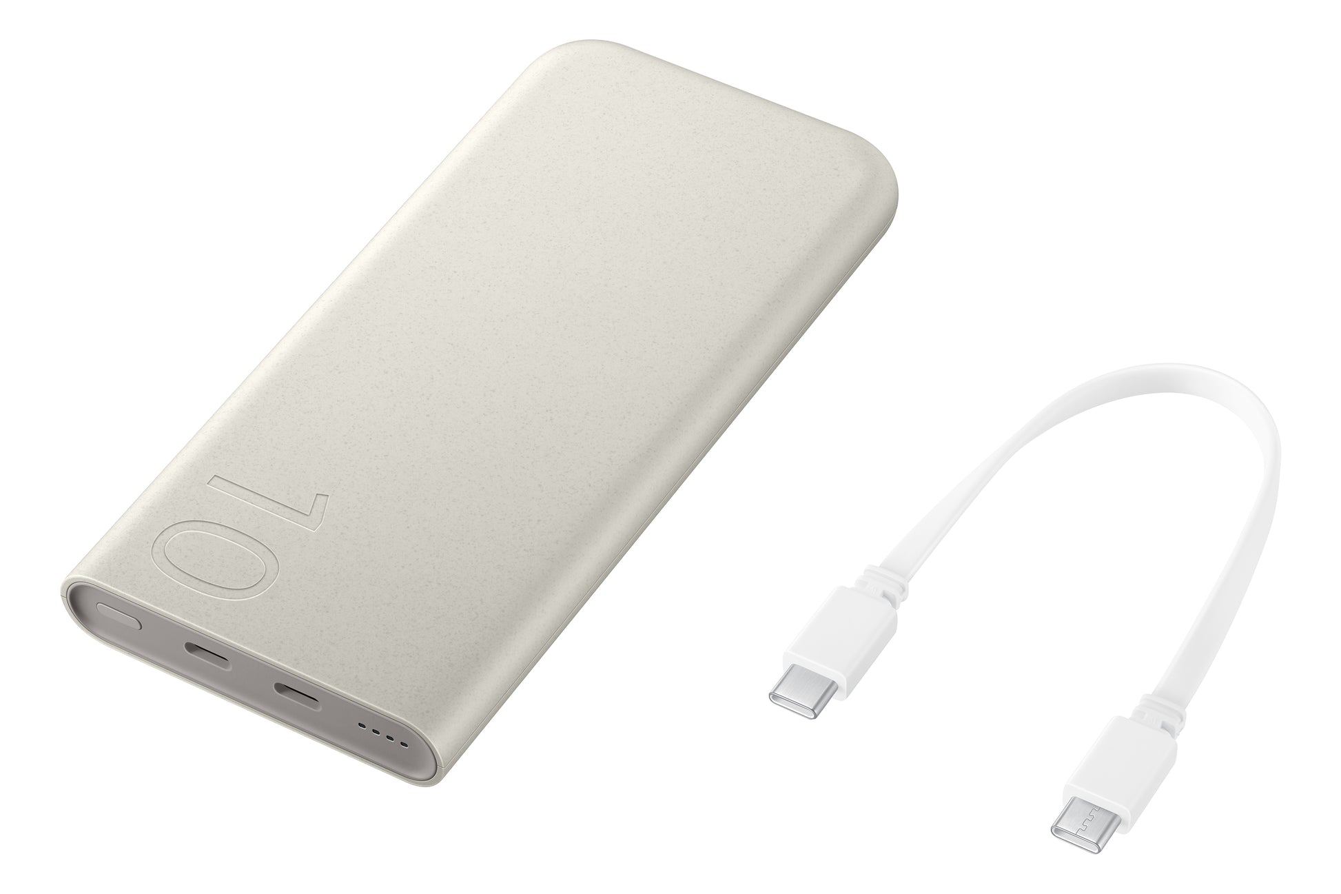 Samsung Powerbank 10'000 mAh – 25 W PD, 2× USB-C, beige