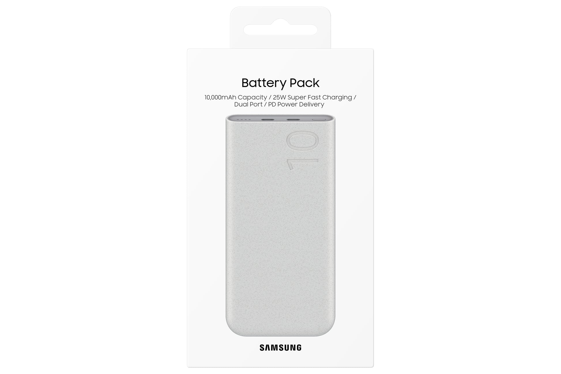 Samsung Powerbank 10'000 mAh – 25 W PD, 2× USB-C, beige