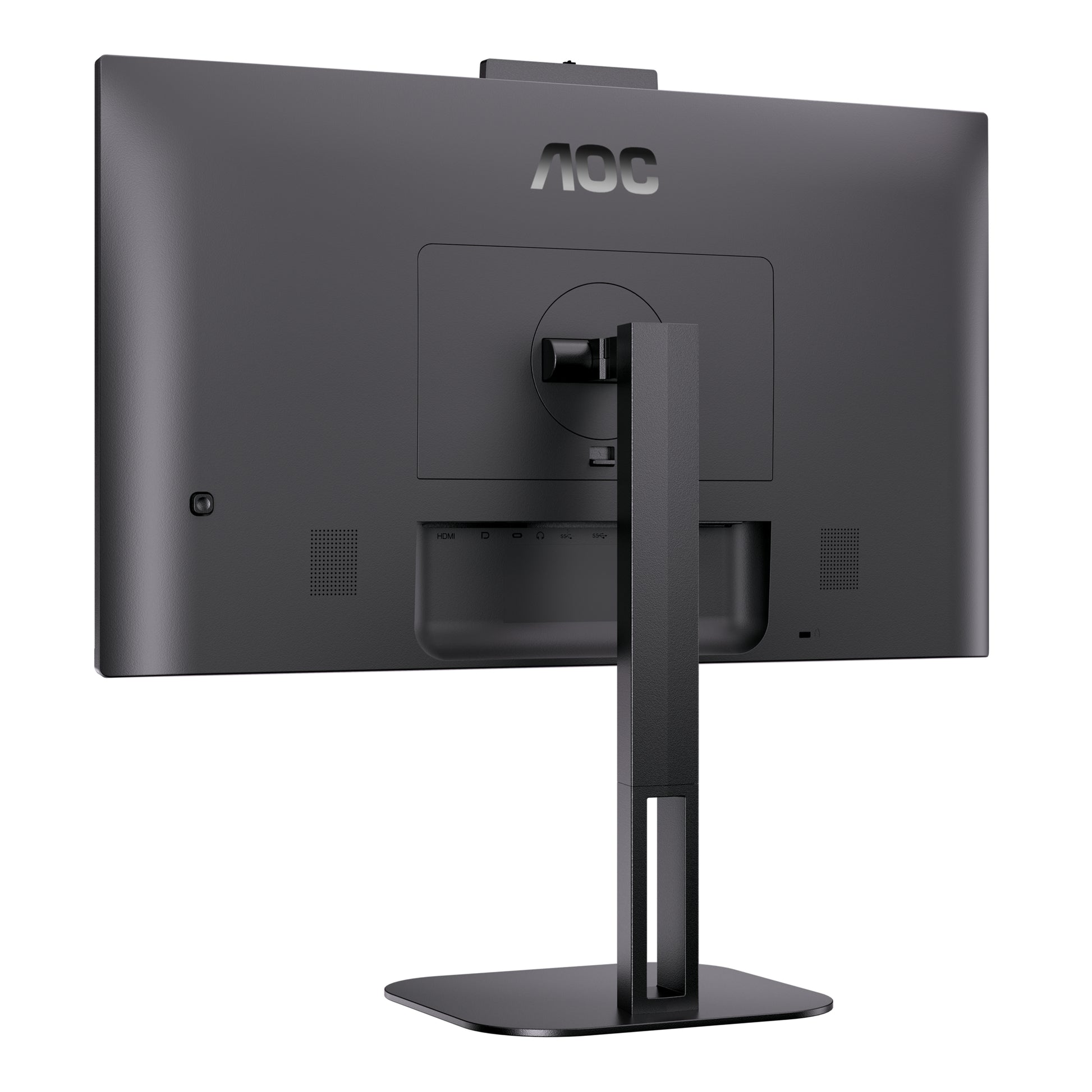 AOC 24V5CW/BK – Monitor, 23,8", IPS, 75 Hz, 300 cd/m², USB-C, Webcam, VESA 100 × 100, Schwarz