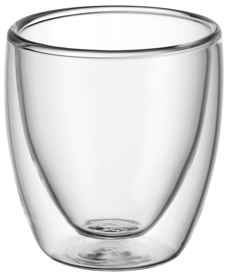 WMF Espressoglas Kult – 2er Set, 80 ml, Borosilikatglas, Transparent, doppelwandig, spülmaschinenfest