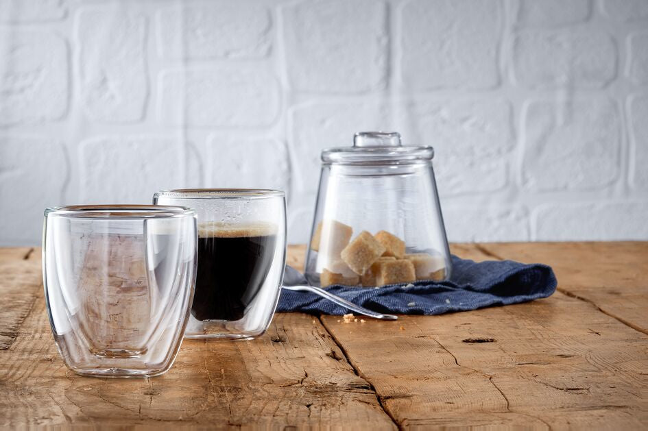 WMF Espressoglas Kult – 2er Set, 80 ml, Borosilikatglas, Transparent, doppelwandig, spülmaschinenfest