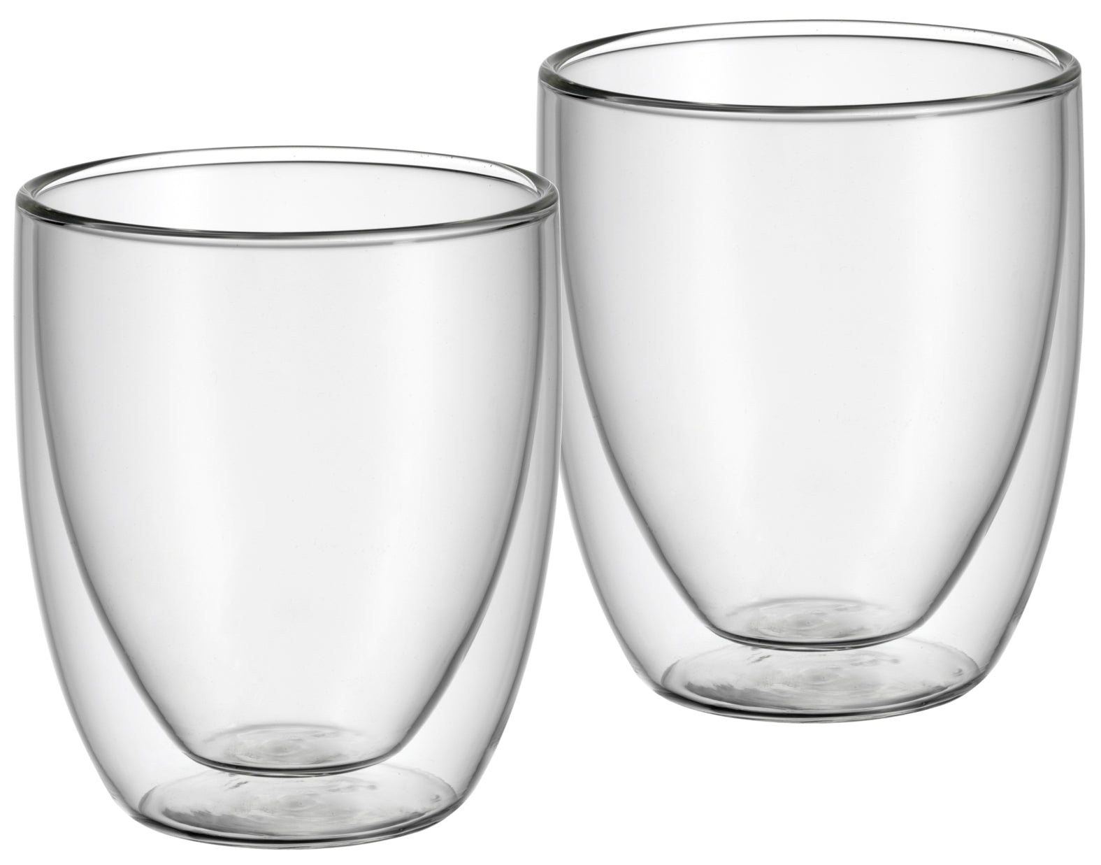 WMF Cappuccinoglas Kult – 2er Set, 250 ml, Borosilikatglas, Transparent, doppelwandig, spülmaschinenfest