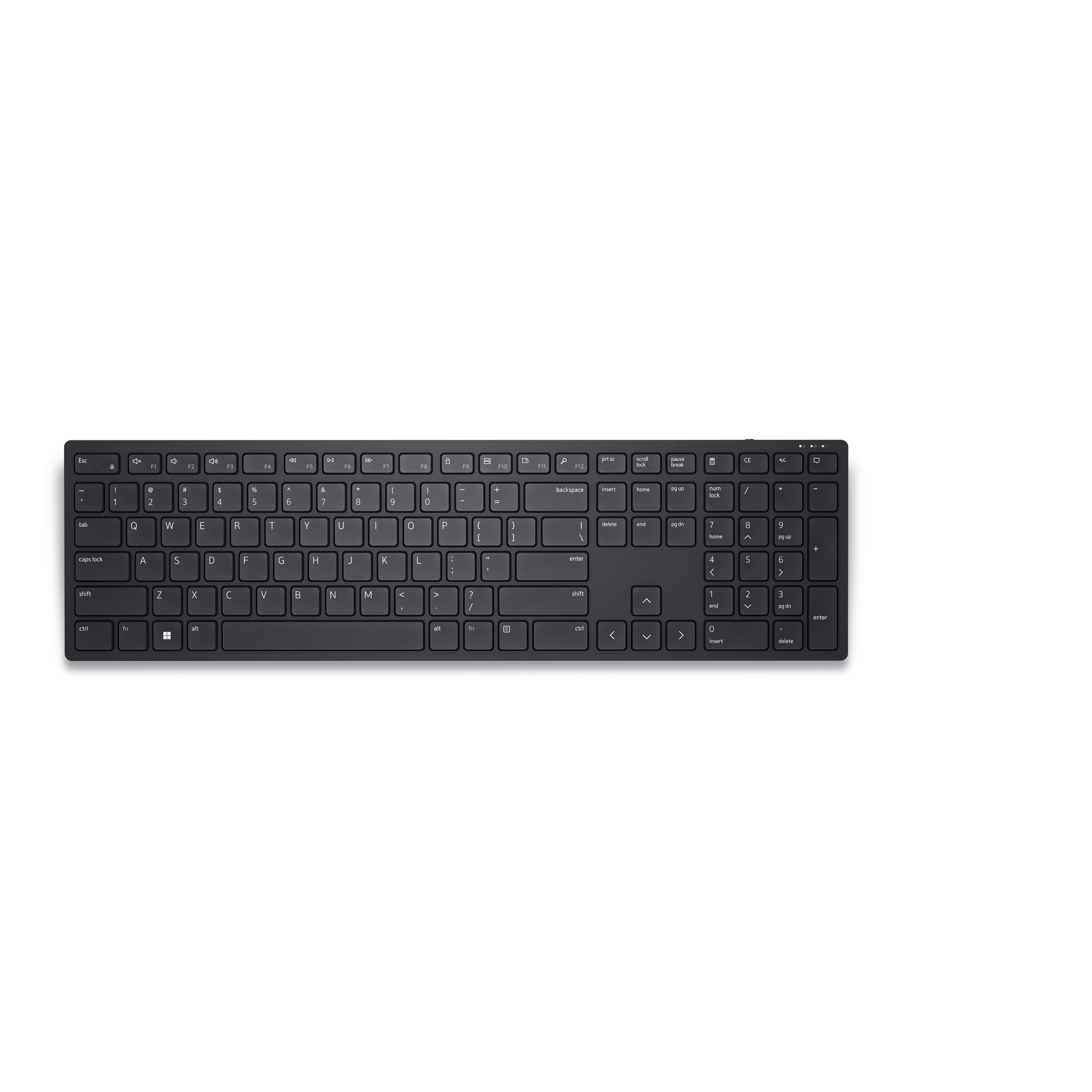 Dell Pro KB500 – Tastatur – 2,4 GHz USB-A (Empfänger) – QWERTY (IT) – Schwarz