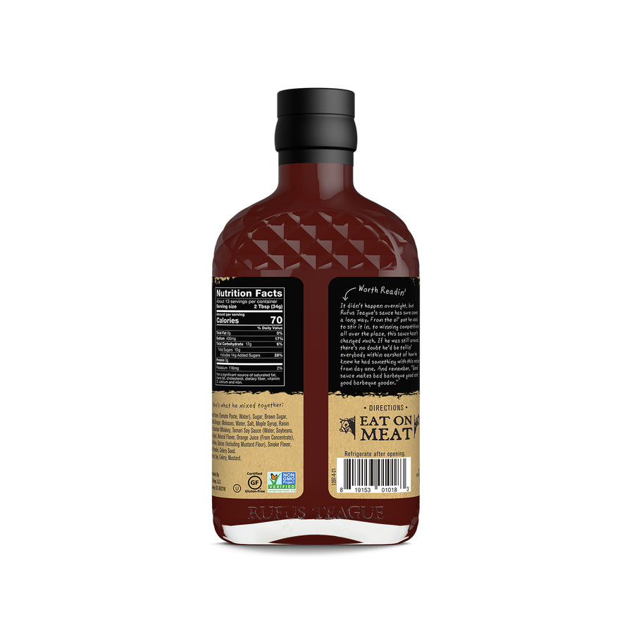 Rufus Teague BBQ-Sauce Whiskey Maple – 432 g