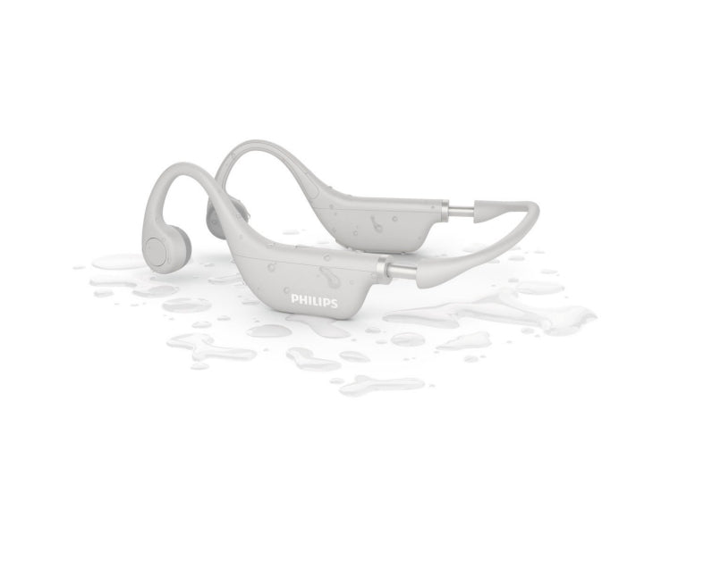 Philips TAK4607GY/00 – Headset, Ohrbügel – Bluetooth 5.2, Knochenleitung, IPX5 – Grau – bis 5 h
