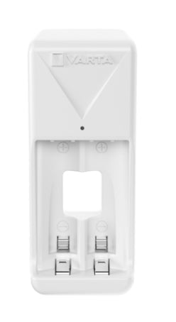 Varta Mini Charger 56706 Batterieladegerät 2× – für AA, AAA (NiMH) – inkl. 2× Akkus