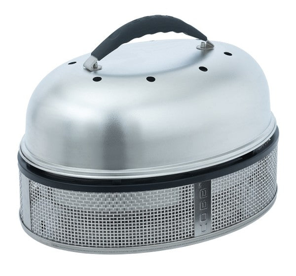 Cobb Picknick-Grill Supreme Deluxe 2.0 – 8 Personen, Holzkohle, Kessel – Edelstahl
