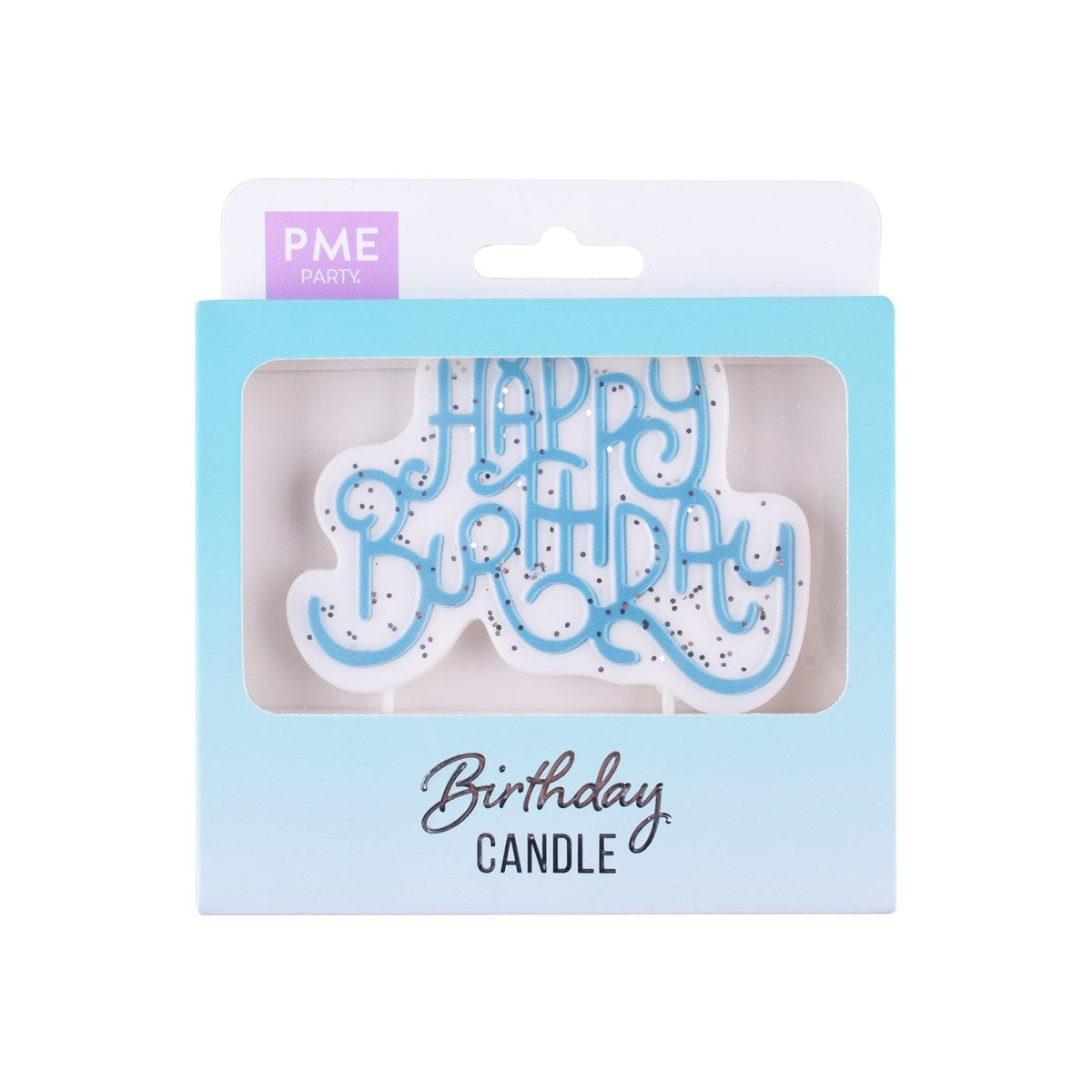 PME Geburtstagskerze – Blau – 7 × 10 cm – 1 Stk