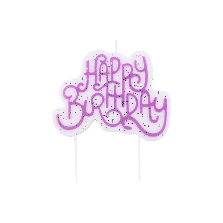 PME Geburtstagskerzen – Rosa – 7 × 10 cm – 1 Stk