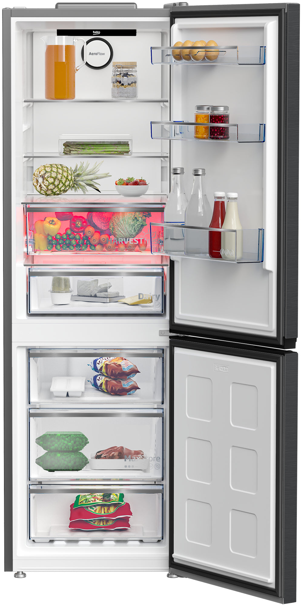 Beko Kühl-Gefrierkombination KG530 – 316 l, 230 V, Energieeffizienzklasse C, 35 dB