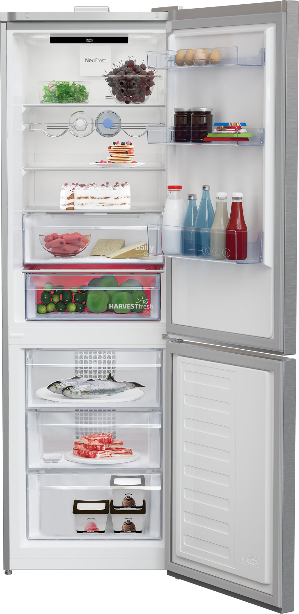Beko Kühl-Gefrierkombination KG710 – 323 l, 230 V, Kompressor, Energieeffizienzklasse B