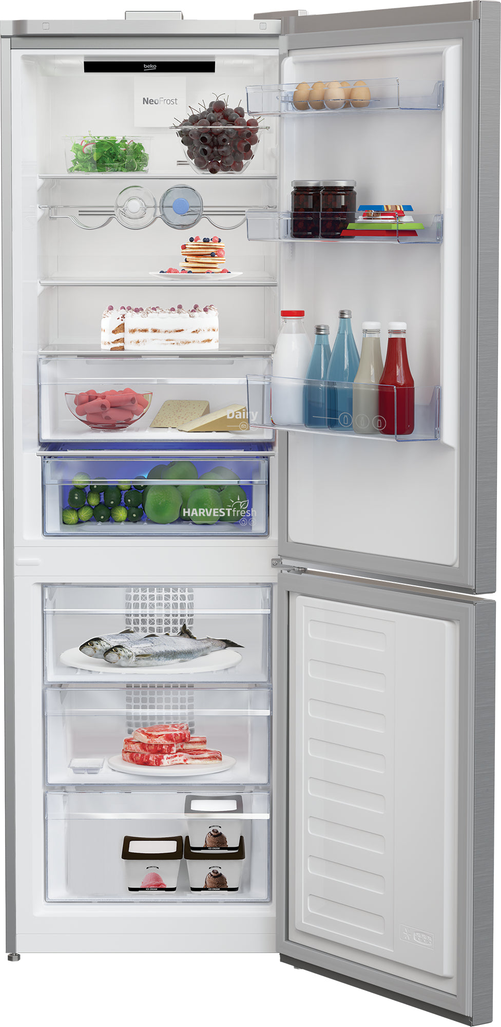 Beko Kühl-Gefrierkombination KG710 – 323 l, 230 V, Kompressor, Energieeffizienzklasse B