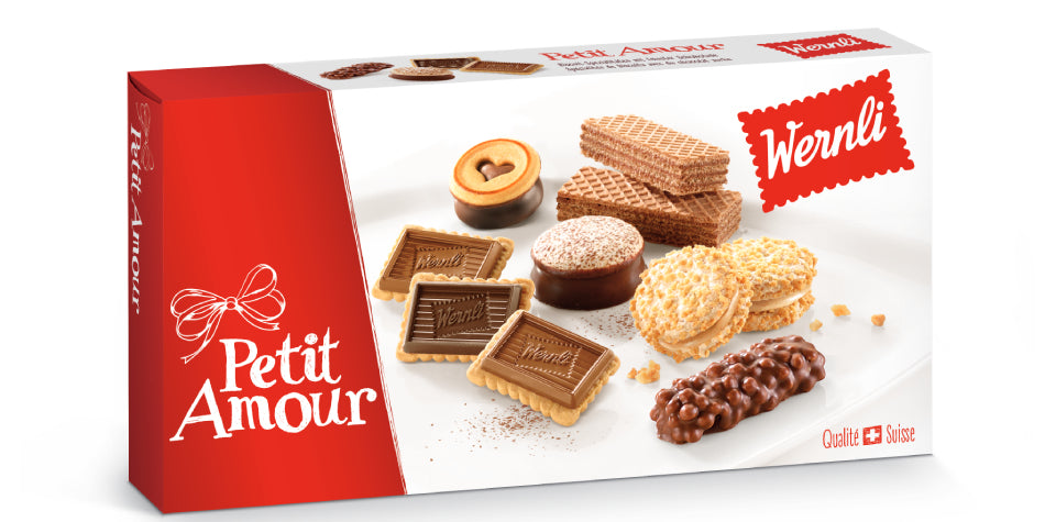 Wernli Petit Amour Guetzli – dunkle & Milchschokolade – 150 g