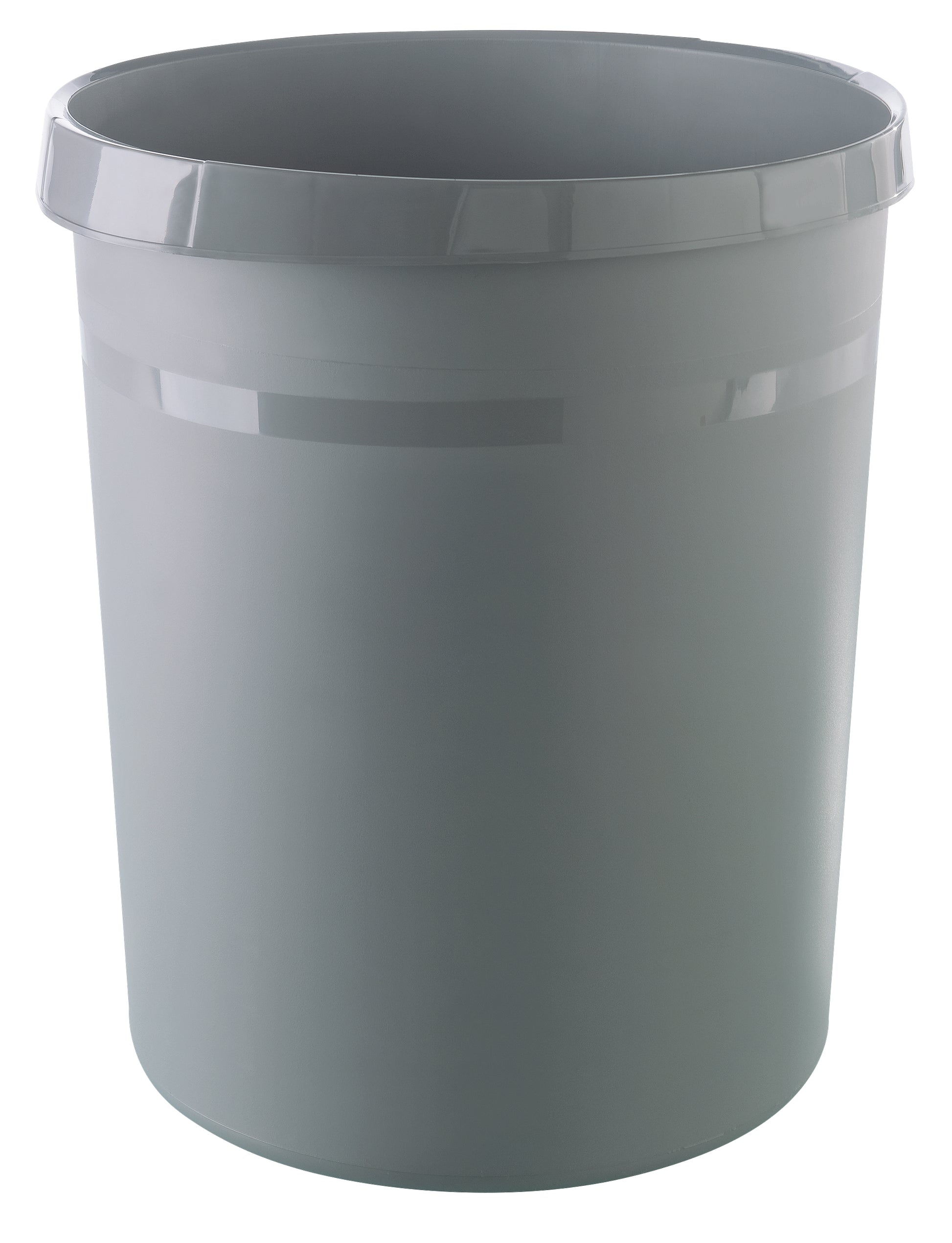 HAN Papierkorb GRIP – 18 l – Kunststoff (PP), rund – grau