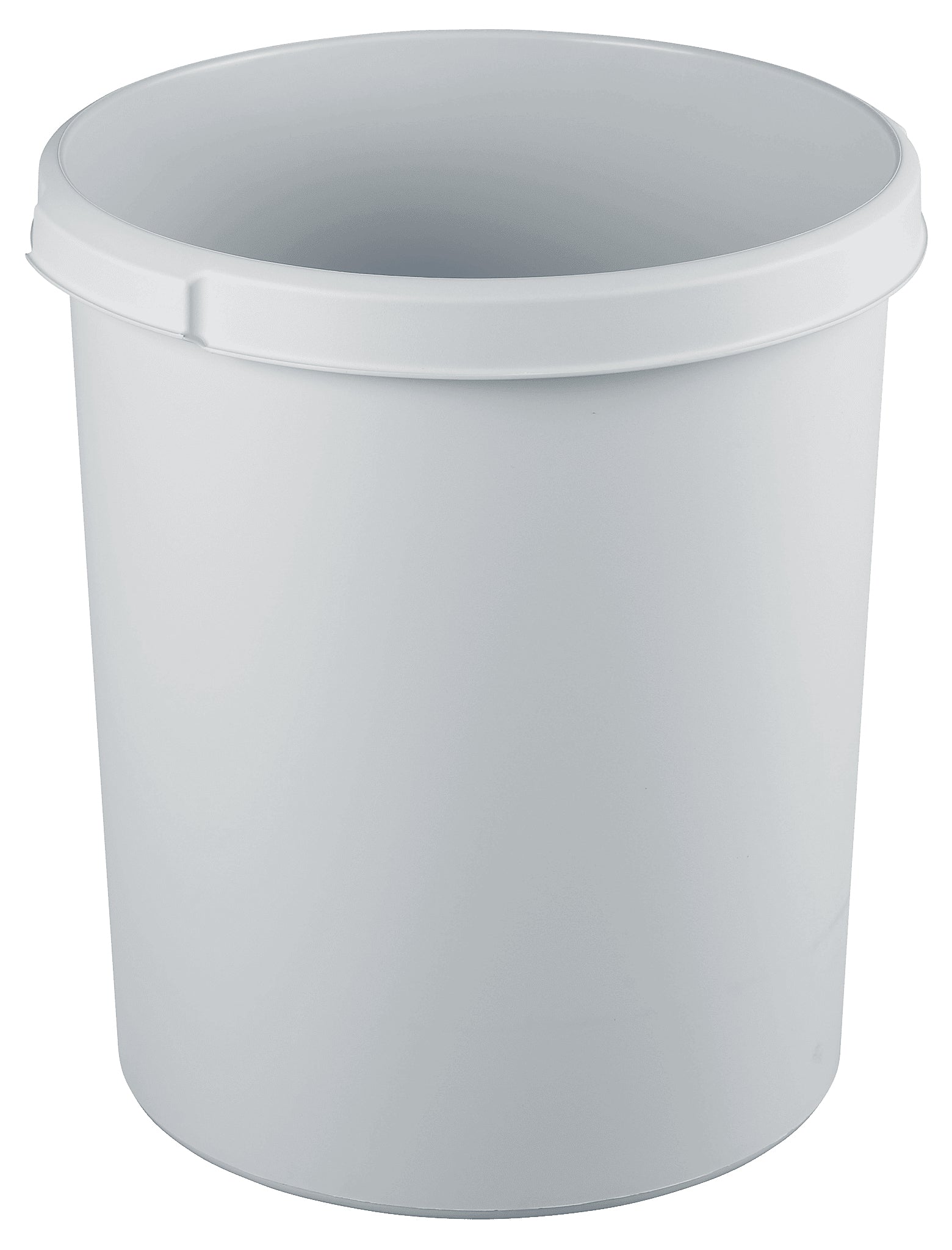 HAN Papierkorb – 30 l – Kunststoff (PP), rund – grau