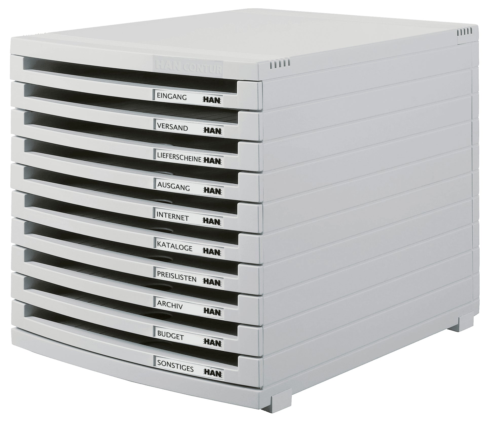 HAN Schubladenbox Contur – für A4-Dokumente – 382 × 300 × 307 mm