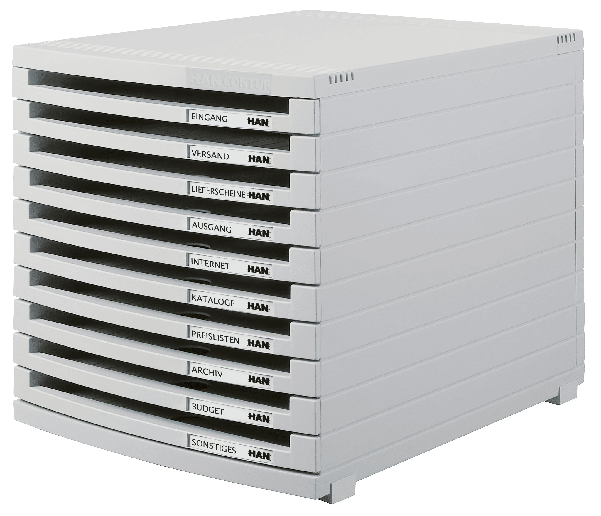 HAN Schubladenbox Contur – für A4-Dokumente – 382 × 300 × 307 mm