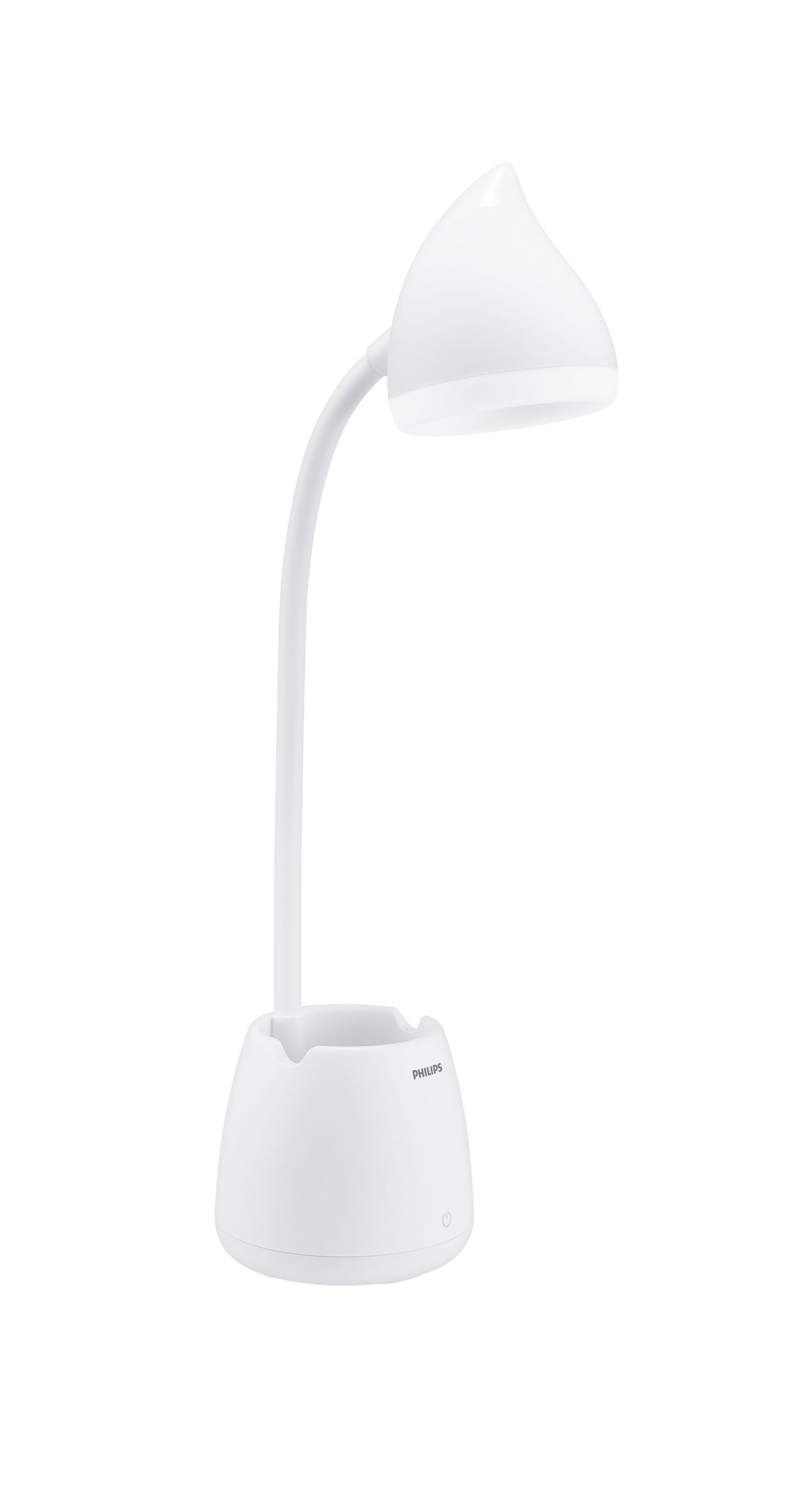 Philips by Signify Philips Tischleuchte Hat – 80 lm, 4,5 W, 3000–5700 K, dimmbar, weiss, Akku